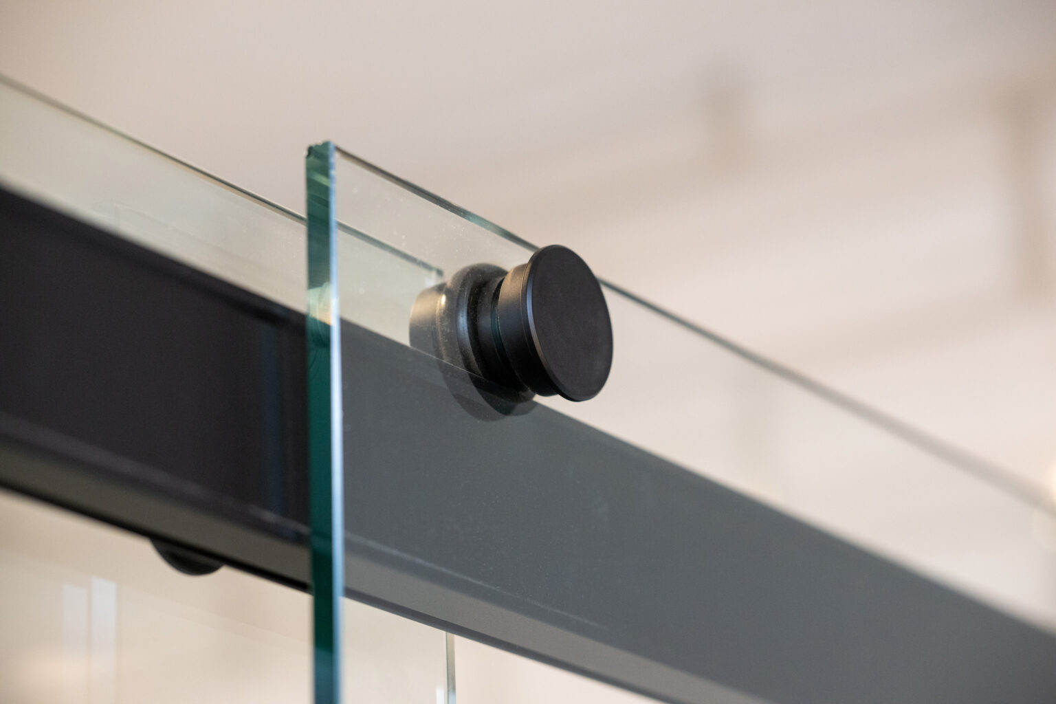 barndoor sliding glass shower door