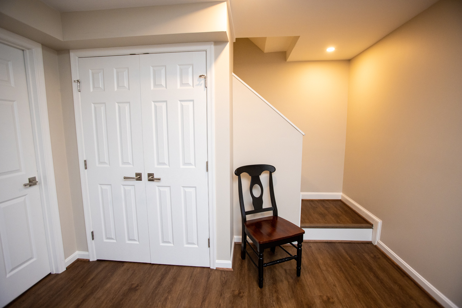 Image by Lesnick Photo stairway leading from the basement to first floor