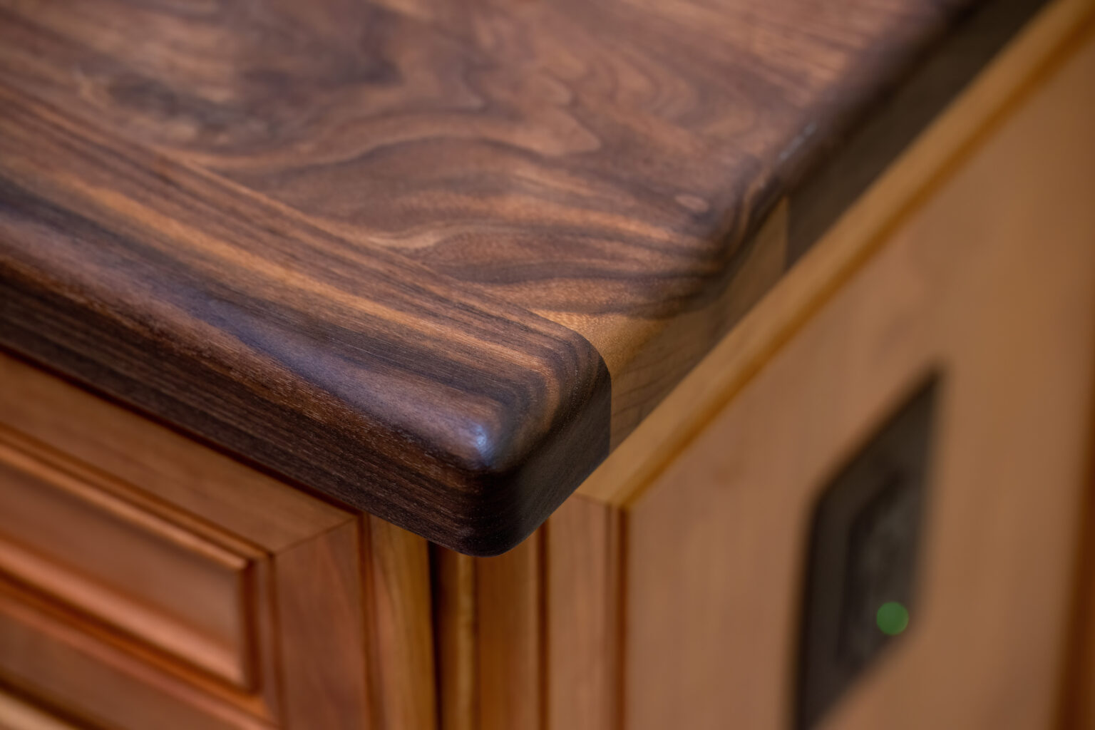 Image by Lesnick Photo Butcherblock countertop on island.