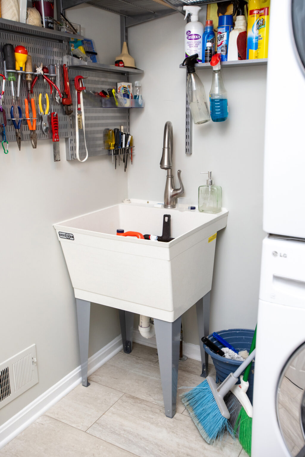 Image by Lesnick Photo utility sink in the laundry room