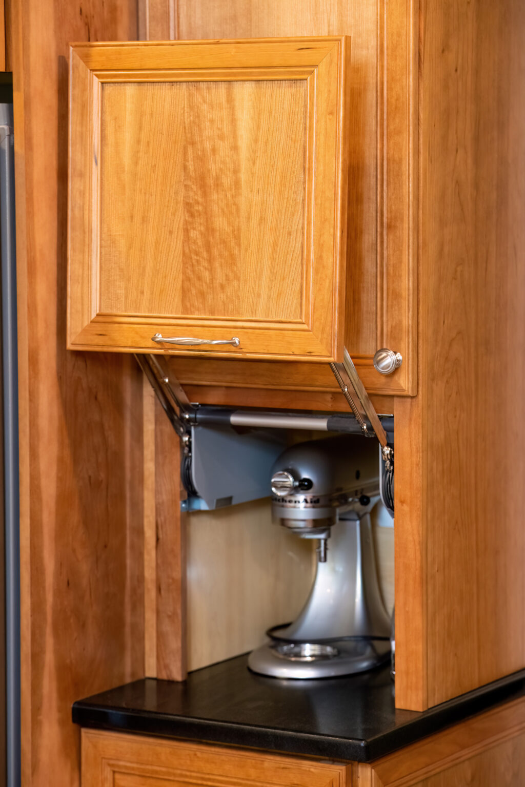 Image by Lesnick Photo appliance garage for storing the KitchenAid mixer